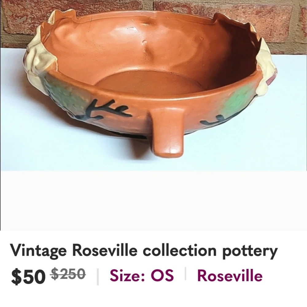 Unique Vintage Roseville Pottery - Picture 6 of 8